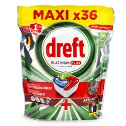 Dreft | Platinum Plus | All In One | Caps lave-vaisselle | Original 