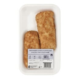 Delhaize | Kabeljauwhaasje | Gepaneerd +/- 280 gr