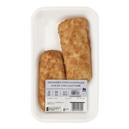 Delhaize | Dos de cabillaud | Pané +/- 280 gr