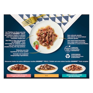 Gourmet | Perle | Aliment Chat | Adulte | Filettines | Viandes 