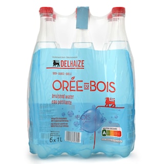 Delhaize | Orée du Bois | Eau minérale | Fort Pétillant | PET 6 x 1 l