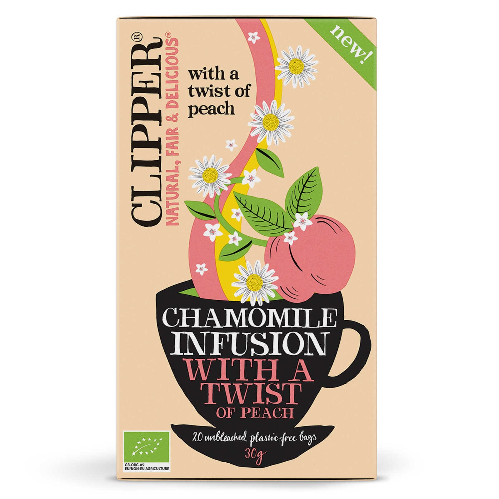 Clipper Infusie | Twist | Chamomile Peach | Bio
