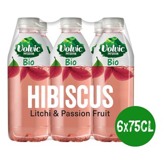 Volvic | Infusions | Hibiscus Tea | Pet | Eco | Bio 6 x 75 cl