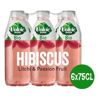 Volvic | Infusions | Hibiscus Tea | Pet | Eco | Bio 6 x 75 cl