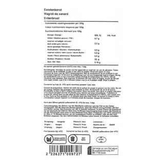 Delhaize | Borst| Eend +/- 375 gr