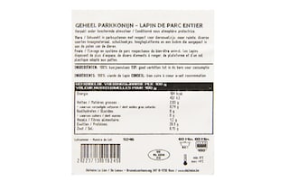 Delhaize | Geheel | Konijn | Park +/- 1,5 kg