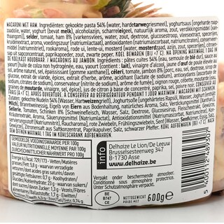 Delhaize | Macaroni | Proscuitto 