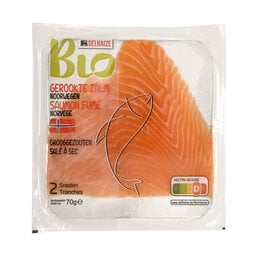 Delhaize | Bio | Saumon | Fumé | Bio 70 gr