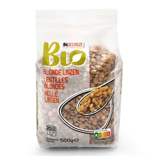 Delhaize | Bio | Blonde linzen | Bio 500 gr