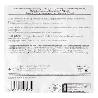 Delhaize | Lapjes | Kip | Paprika 500 gr