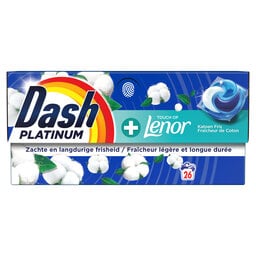 Dash | Platinum | Pods | +Lenor | Fraicheur de coton 