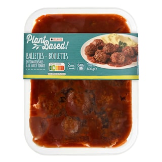 Delhaize | Plant-Based | Balletjes tomatensaus | Veggie 