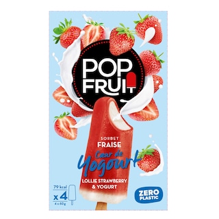 Maison de la glace | Pop'Fruit | Stick | Yaourt | Fraise 