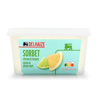 Delhaize | Sorbet | Citroen | Limoen 