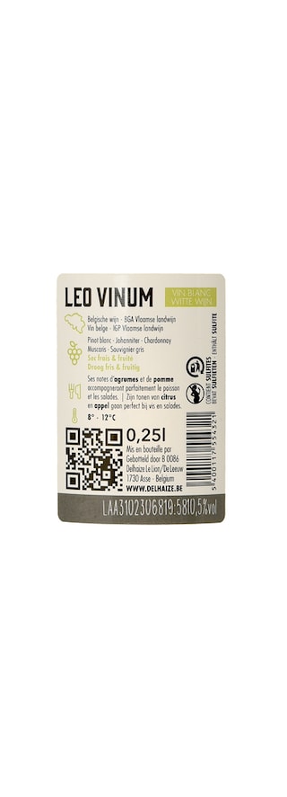 Leo Vinum | BGA Vlaamse Landwijn 25 cl