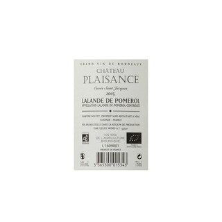 France - Frankrijk | Bordeaux - Lalande de Pomerol | Château Plaisance Cuvée St-Jacques 2015 | BIO 