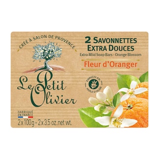 Le Petit Olivier | Savon | Fleur d'oranger 2 x 100 gr