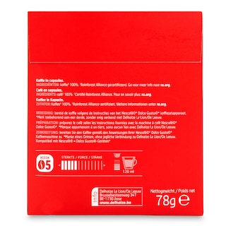 Delhaize | Koffie | Dessert 05 | Dolce Gusto capsules 78 gr