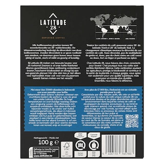 Latitude 28 | Koffie | Indonesia | Caps | Fairtrade 