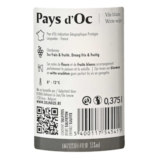 Delhaize | Pays d'Oc | Chardonnay 37,5 cl