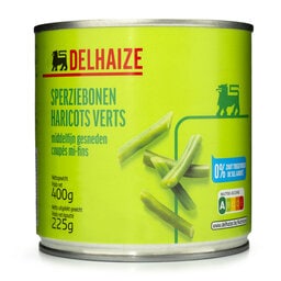 Delhaize | Haricots verts mi-fins coupés | Sans sel 
