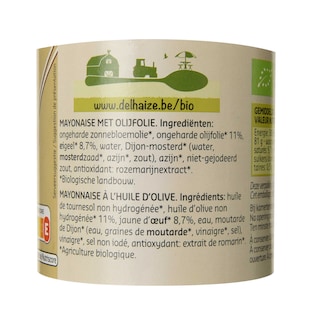 Delhaize | Bio | Sauce | Mayonnaise | Huile d'olive | Bio 30 cl