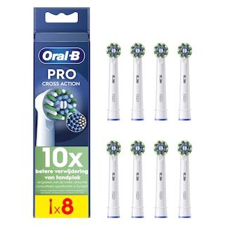 Oral-B | 8 recharges | Cross action black 