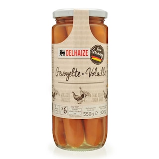 Delhaize | Saucisses | Volaille 