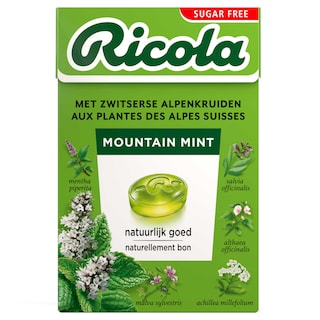Ricola | Kruidenpastillen | Bergmunt | Suikervrij 