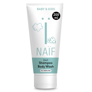 Naif | Shampooing et Corps | 2 en 1 | 0% parfum 20 cl