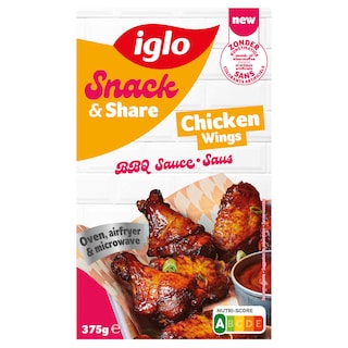 Iglo | Snack & Share | BBQ | Chicken | Wings 375 gr
