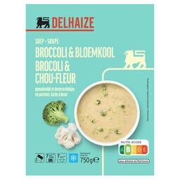 Delhaize | Soep | Broccoli | Bloemkool 750 gr