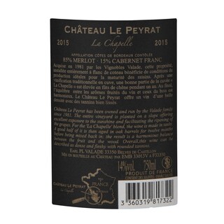 France - Frankrijk | Bordeaux - Côtes de Castillon | Château Le Peyrat La Chapelle 2015 Rood 