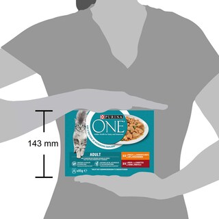 Purina ONE | Kattenvoeding | Adult | Rund & kip 8 x 85 gr