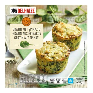 Delhaize | Gratin | Aardappel met spinazie 