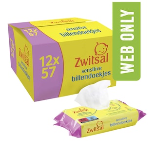 Zwitsal | Doekjes | Sensitive 12 x 57 st