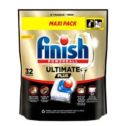 Finish | Capsules Vaisselle |Ultimate + |Regular 32 pc