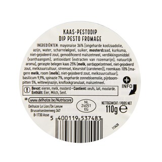 Delhaize | Fromage pesto | Dip 90 gr