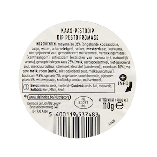 Delhaize | Kaas pesto | Dip 