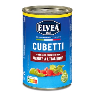 Elvea | Cubetti | Tomaten blokjes | Italiaanse kruiden 