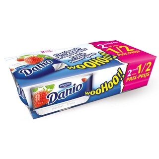 Danone | Danio | Spécialité au fromage frais | Fraise 2e 1/2 p 