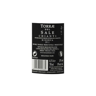 ITALIA - TOSCANA DOCG | Toscana D.O.C.G. | Torrae Del Sale Chianti Riserva 2012 Rouge 