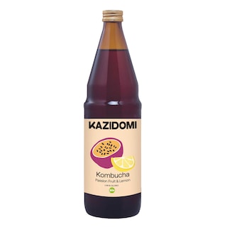 Kazidomi | Kombucha | Passievrucht & citroen | Bio 75 cl