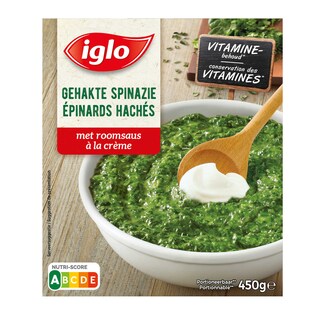 Iglo | Épinards hachés à la crème 