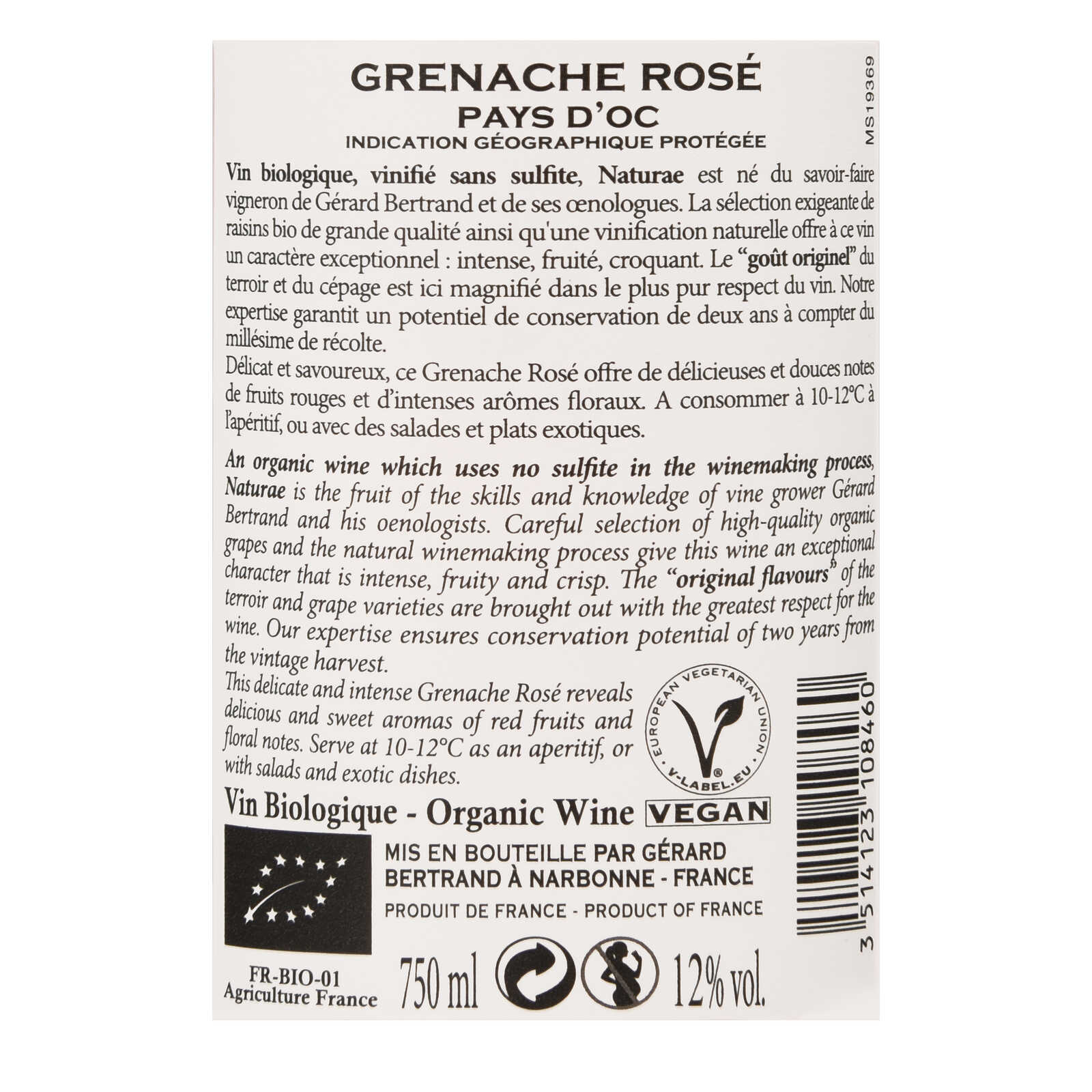 France - Frankrijk | Midi de la France - Languedoc | Naturae Grenache 2018 | BIO 