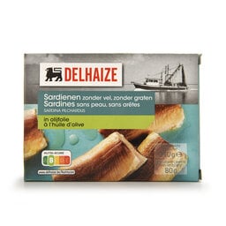Delhaize | Sardienen | Olijfolie 80 gr