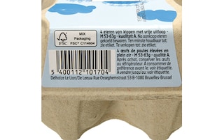 Delhaize | oeufs | Bruns |  Medium 4 pc