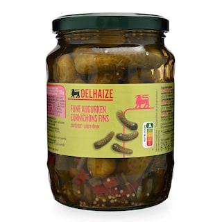 Delhaize | Augurken | Eindigt | Zoet en zuur 
