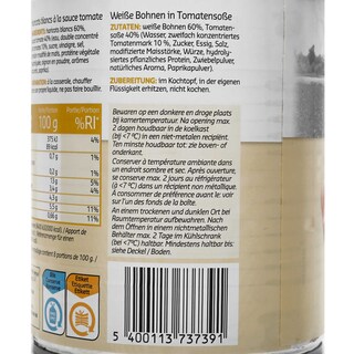 Delhaize | Bonen | Witte | Tomatensaus 