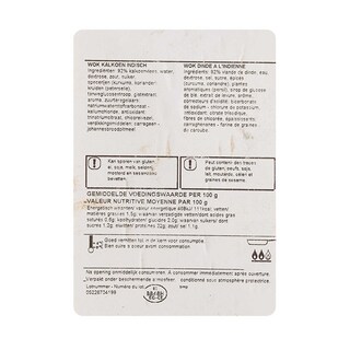 Delhaize | Wok | Dinde | A l'Indienne 350 gr
